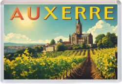 Auxerre - France - Artistic Jumbo Fridge Magnet 25F1