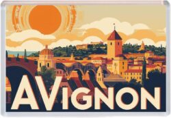 Avignon - France - Artistic Jumbo Fridge Magnet 25F1
