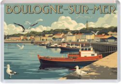 Boulogne-sur-Mer - France - Artistic Jumbo Fridge Magnet 25F1