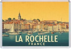 La Rochelle - France - Artistic Jumbo Fridge Magnet 25F1