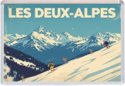 Les Deux Alpes - France - Artistic Jumbo Fridge Magnet 25F1
