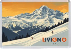 Livigno - Italy - Artistic Jumbo Fridge Magnet 25I1