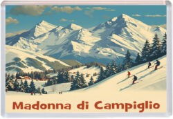 Madonna di Campiglio - Italy - Artistic Jumbo Fridge Magnet 25I1
