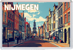 Nijmegen - Holland - Artistic Jumbo Fridge Magnet 25N1