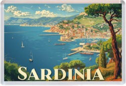Sardinia - Italy - Artistic Jumbo Fridge Magnet 25I1