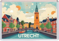 Utrecht - Holland - Artistic Jumbo Fridge Magnet 25N1