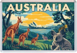 Australia - Artistic Jumbo Fridge Magnet 25A1