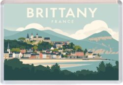 Brittany - France - Artistic Jumbo Fridge Magnet 25F1