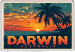 Darwin - Australia - Artistic Jumbo Fridge Magnet 25A1