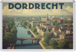 Dordrecht - Holland - Artistic Jumbo Fridge Magnet 25N1