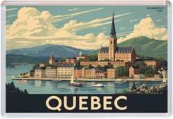 Quebec - Canada - Artistic Jumbo Fridge Magnet 25C1