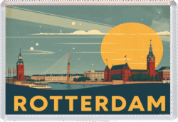 Rotterdam - Holland - Artistic Jumbo Fridge Magnet 25N2