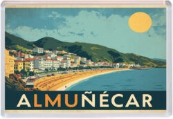 Almunecar - Spain - Artistic Jumbo Fridge Magnet 25S1