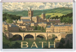 Bath - Somerset - Artistic Jumbo Fridge Magnet 25E1