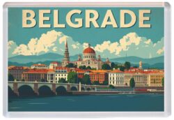 Belgrade - Serbia - Jumbo Fridge Magnet 25S1