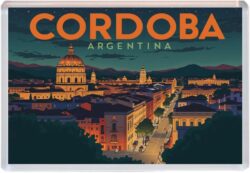 Cordoba - Argentina - Artistic Jumbo Fridge Magnet 25A1