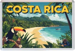 Costa Rica - Artistic Jumbo Fridge Magnet 25CR1