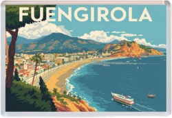 Fuengirola - Spain - Artistic Jumbo Fridge Magnet 25S1