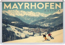 Mayrhofen - Austria - Artistic Jumbo Fridge Magnet 25A1