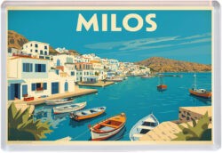 Milos - Greece - Artistic Jumbo Fridge Magnet 25G1