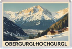 Obergurgl-Hochgurgl - Austria - Artistic Jumbo Fridge Magnet 25A1
