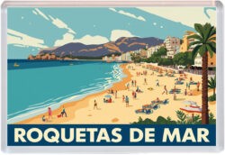 Roquetas de Mar - Spain - Artistic Jumbo Fridge Magnet 25S1