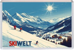 SkiWelt - Austria - Artistic Jumbo Fridge Magnet 25A1