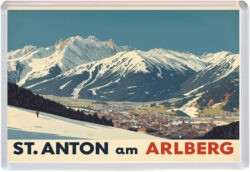 St. Anton am Arlberg - Austria - Artistic Jumbo Fridge Magnet 25A1