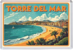 Torre del Mar - Spain - Artistic Jumbo Fridge Magnet 25S1