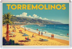Torremolinos - Spain - Artistic Jumbo Fridge Magnet 25S1