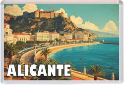 Alicante - Spain - Artistic Jumbo Fridge Magnet 25S1
