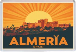 Almeria - Spain - Artistic Jumbo Fridge Magnet 25S1