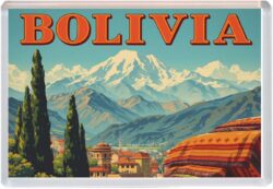 Bolivia - Artistic Jumbo Fridge Magnet 25B1