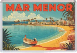 Mar Menor - Spain - Artistic Jumbo Fridge Magnet 25S1