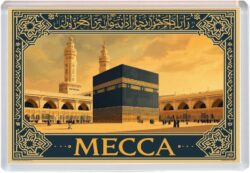 Mecca - Saudi Arabia - Artistic Jumbo Fridge Magnet 25SA1