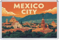 Mexico City - Artistic Jumbo Fridge Magnet 25M1