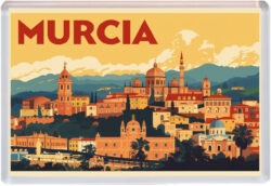 Murcia - Spain - Artistic Jumbo Fridge Magnet 25S1
