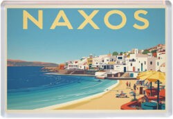 Naxos - Greece - Artistic Jumbo Fridge Magnet 25G1