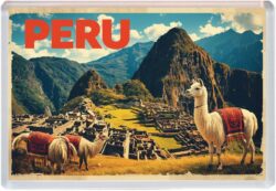 Peru - Artistic Jumbo Fridge Magnet 25P1