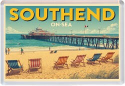 Southend-on-Sea - Essex - Artistic Jumbo Fridge Magnet 25E1