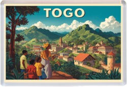 Togo - Artistic Jumbo Fridge Magnet 25T1