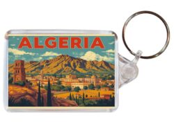 Algeria - Artistic Double Sided Large Keyring 26A2