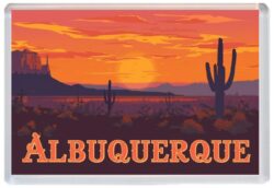 Albuquerque - USA - Jumbo Fridge Magnet 26US1