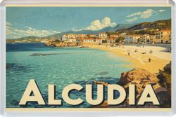 Alcudia - Mallorca - Artistic Jumbo Fridge Magnet 26S1