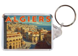 Algiers - Algeria - Artistic Double Sided Large Keyring 26A1