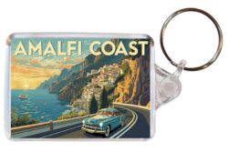 Amalfi Coast - Italy - Artistic Double Sided Large Keyring 26I1
