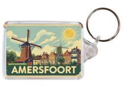 Amersfoort - Netherlands - Artistic Double Sided Large Keyring 26H1