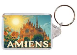Amiens - France - Artistic Double Sided Large Keyring 26F1