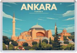 Ankara - Turkey - Artistic Jumbo Fridge Magnet 26T1