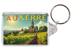 Auxerre - France - Artistic Double Sided Large Keyring 26F1